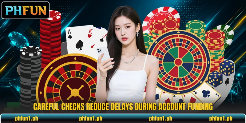 Careful checks reduce delays during account funding