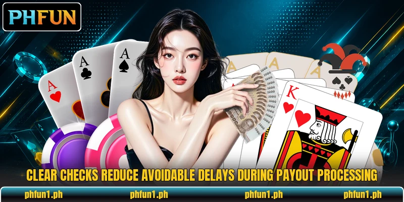 Clear checks reduce avoidable delays during payout processing Clear checks reduce avoidable delays during payout processing