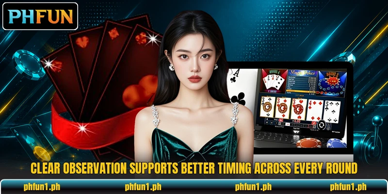 Clear observation supports better timing across every round Clear observation supports better timing across every round
