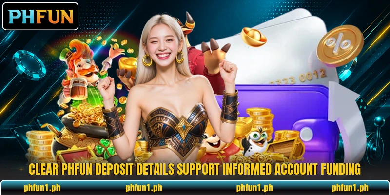 Clear PHFun deposit details support informed account funding