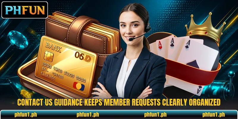 Contact us guidance keeps member requests clearly organized
