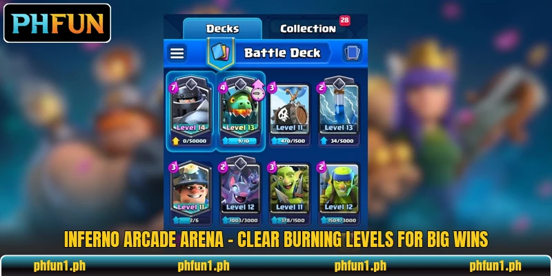 Inferno Arcade Arena - Clear Burning Levels For Big Wins