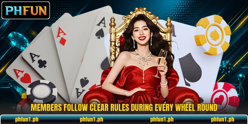 Members follow clear rules during every wheel round Members follow clear rules during every wheel round