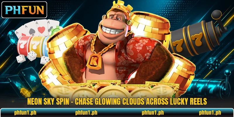Neon Sky Spin - Chase Glowing Clouds Across Lucky Reels