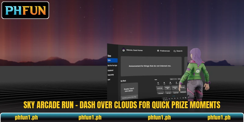 Sky Arcade Run - Dash Over Clouds For Quick Prize Moments