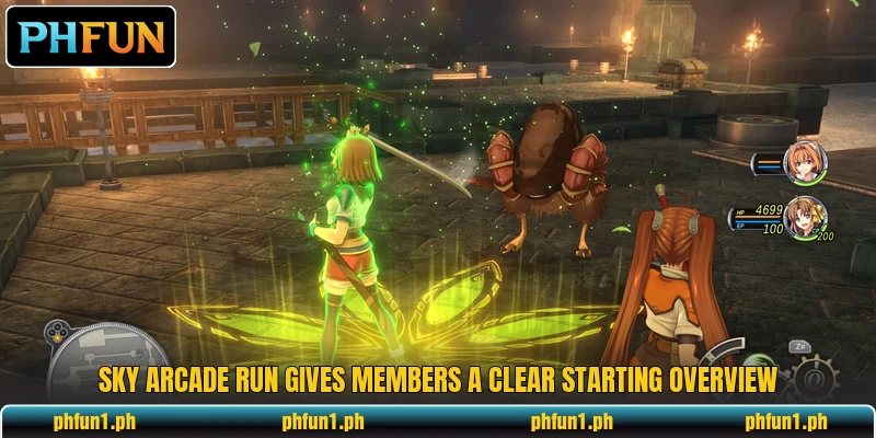 Sky Arcade Run gives members a clear starting overview Sky Arcade Run gives members a clear starting overview