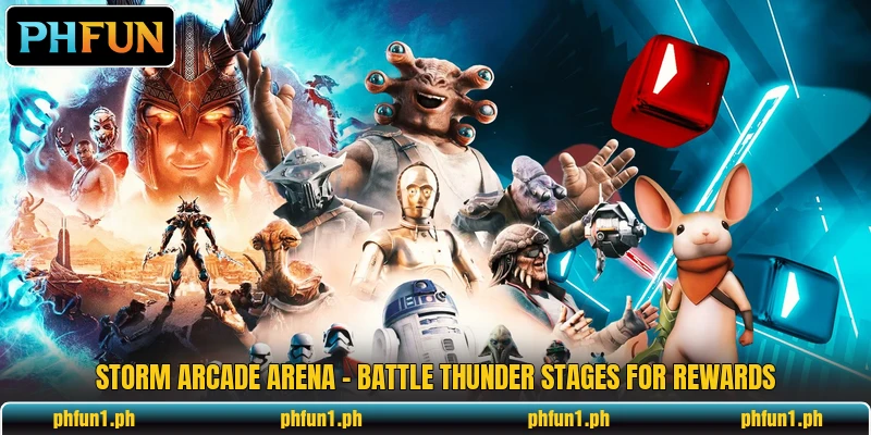 Storm Arcade Arena - Battle Thunder Stages For Rewards